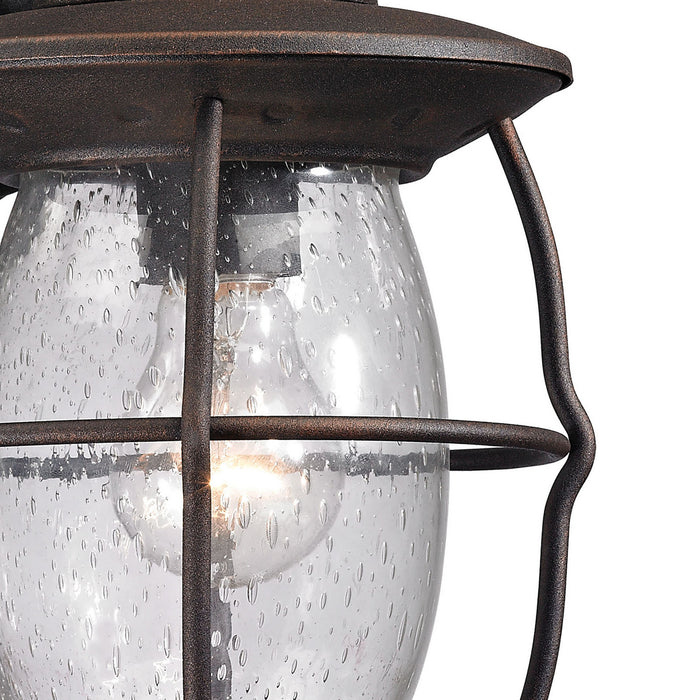 One Light Wall Sconce from the Village Lantern collection in Weathered Charcoal finish