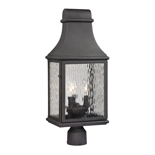 ELK Home - 47075/3 - Three Light Outdoor Post Mount - Forged Jefferson - Charcoal