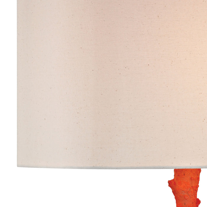 One Light Table Lamp from the Red Coral collection in Red Coral finish