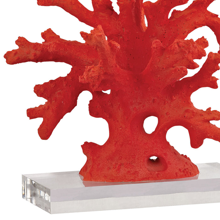 LED Table Lamp from the Red Coral collection in Red Coral finish