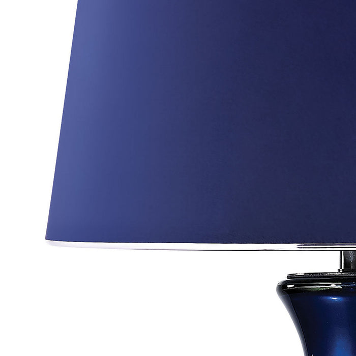 One Light Table Lamp from the Helensburugh collection in Black Nickel, Navy Blue, Navy Blue finish