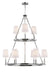 Generation Lighting - F2937/3+6PN - Nine Light Chandelier - Lismore - Polished Nickel