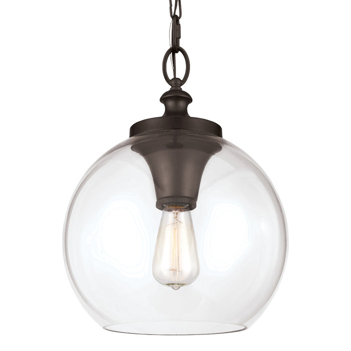 One Light Pendant from the Tabby collection in Oil Rubbed Bronze finish