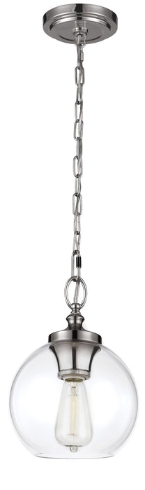 Generation Lighting - P1308PN - One Light Pendant - Tabby - Polished Nickel
