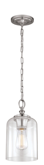 Generation Lighting - P1310BS - One Light Pendant - Hounslow - Brushed Steel