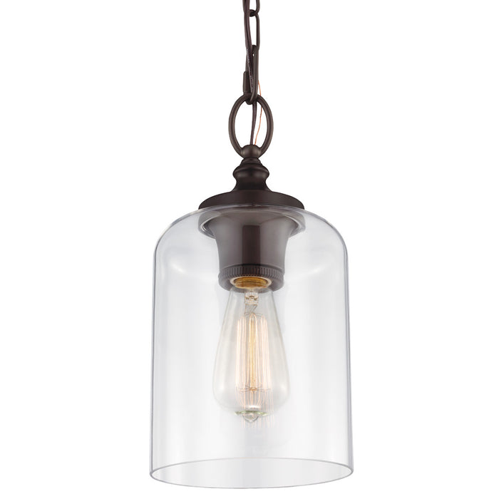 One Light Pendant from the Hounslow collection in Oil Rubbed Bronze finish