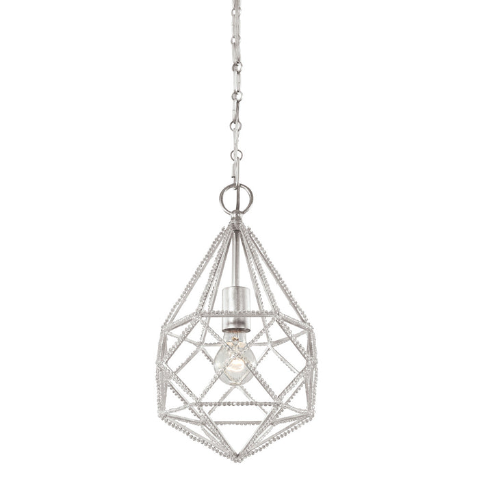 One Light Pendant from the Marquise collection in Silver finish