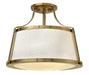 Hinkley - 3521BC - Three Light Semi-Flush Mount - Charlotte - Brushed Caramel