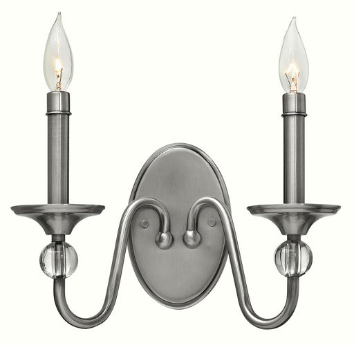 Hinkley - 4952PL - Two Light Wall Sconce - Eleanor - Polished Antique Nickel