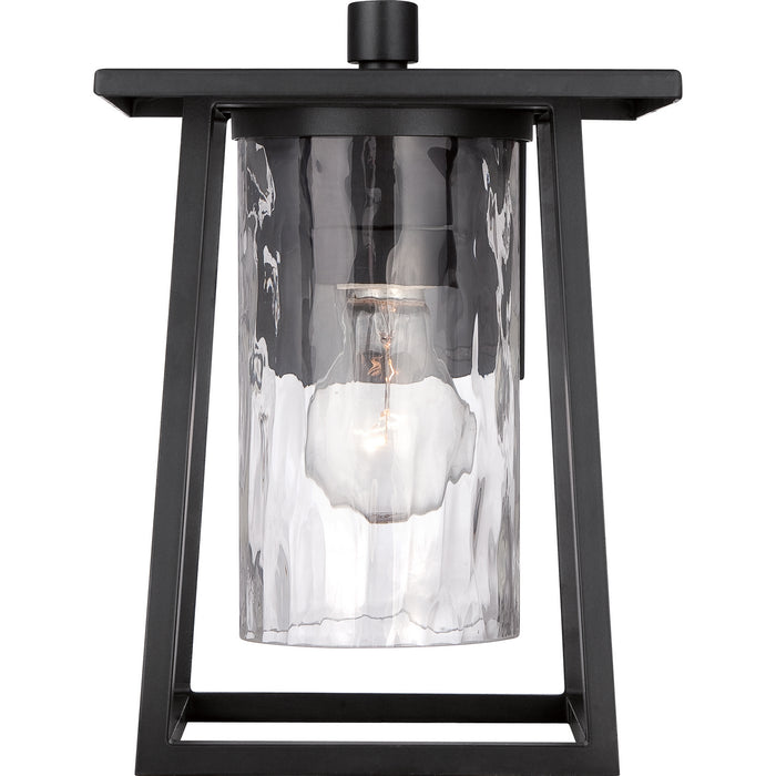 One Light Outdoor Wall Lantern from the Lodge collection in Mystic Black finish