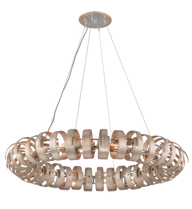 Corbett Lighting - 191-415 - 14 Light Pendant - Recoil - Textured Antique Silver Leaf