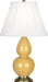 Robert Abbey - SU10 - One Light Accent Lamp - Small Double Gourd - Sunset Yellow Glazed Ceramic w/ Antique Brassed