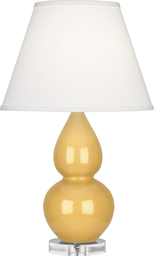 Robert Abbey - SU13X - One Light Accent Lamp - Small Double Gourd - Sunset Yellow Glazed Ceramic w/ Lucite Base