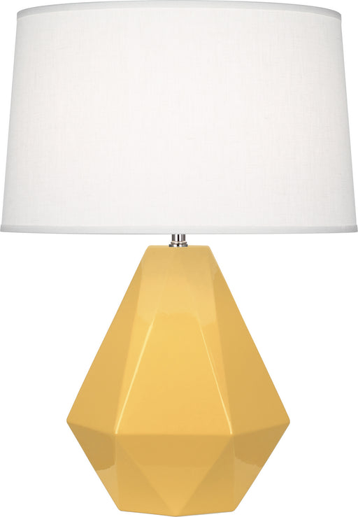 Robert Abbey - SU930 - One Light Table Lamp - Delta - Sunset Yellow Glazed Ceramic