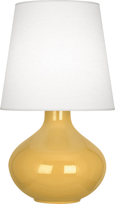 Robert Abbey - SU993 - One Light Table Lamp - June - Sunset Yellow Glazed Ceramic