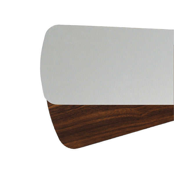 Quorum - 5256524121 - Blade - Fan Blades - Satin Nickel/Walnut