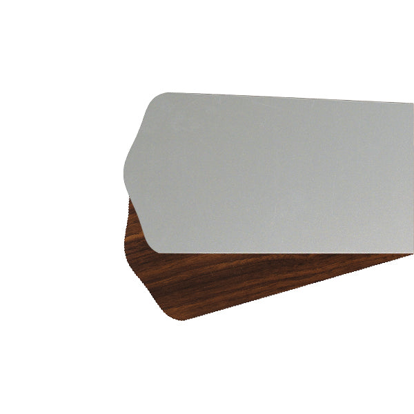 Quorum - 5256524164 - Blade - Fan Blades - Satin Nickel/Walnut