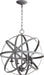 Quorum - 6009-4-17 - Four Light Chandelier - Celeste - Zinc