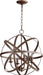 Quorum - 6009-4-86 - Four Light Chandelier - Celeste - Oiled Bronze