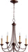 Quorum - 6250-5-86 - Five Light Chandelier - Brooks - Oiled Bronze