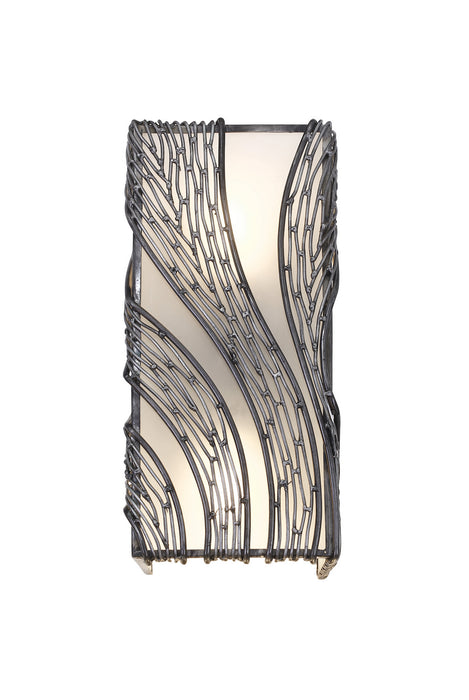 Two Light Wall Sconce from the Flow collection in Steel finish