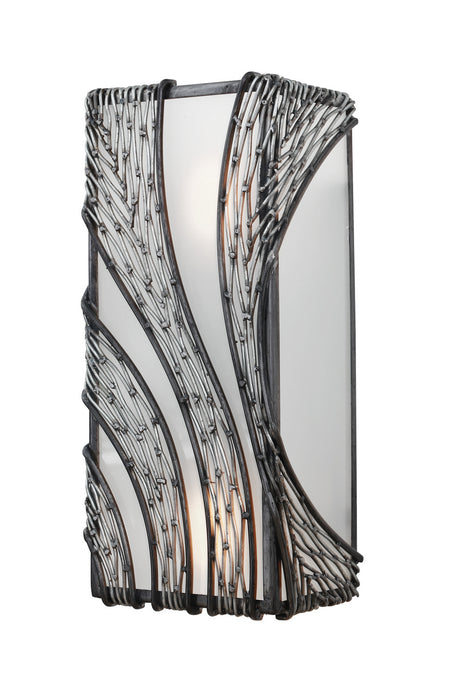 Two Light Wall Sconce from the Flow collection in Steel finish