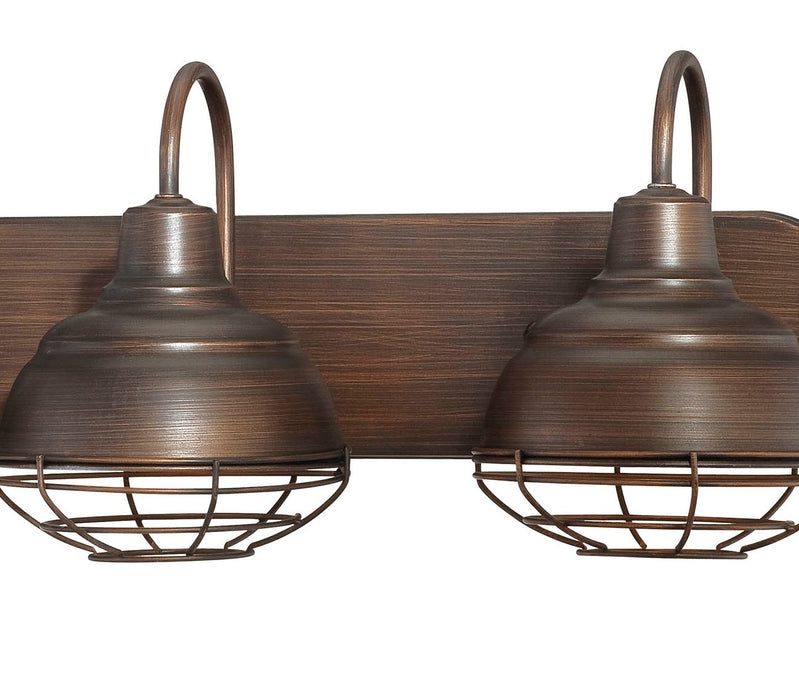 Three Light Vanity from the Neo-Industrial collection in Rubbed Bronze finish