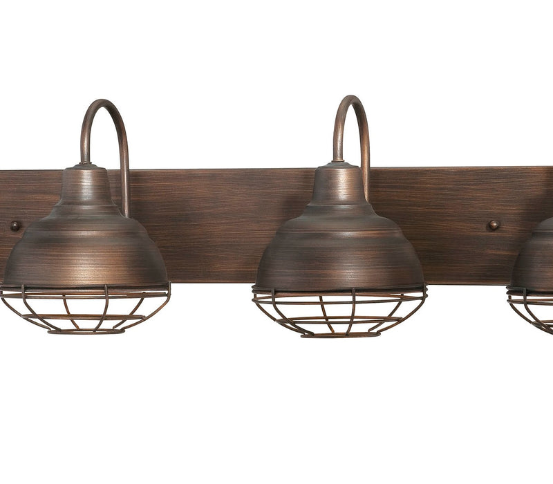 Four Light Vanity from the Neo-Industrial collection in Rubbed Bronze finish