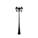 Acclaim Lighting - 5069BK - Three Light Outdoor Surface Mount Post Fixture - Suffolk - Matte Black