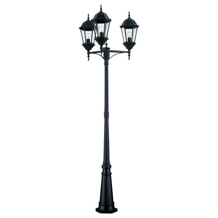 Acclaim Lighting - 5259BK - Three Head Surface Mount Outdoor Post Combination - Richmond - Matte Black