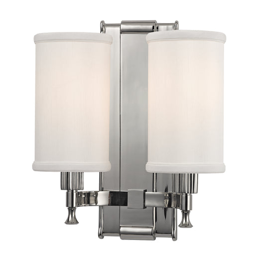 Hudson Valley - 1122-PN - Two Light Wall Sconce - Palmdale - Polished Nickel