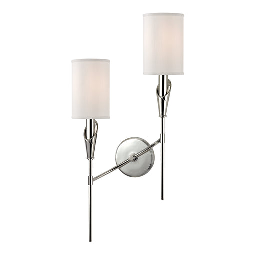 Hudson Valley - 1312L-PN - Two Light Wall Sconce - Tate - Polished Nickel