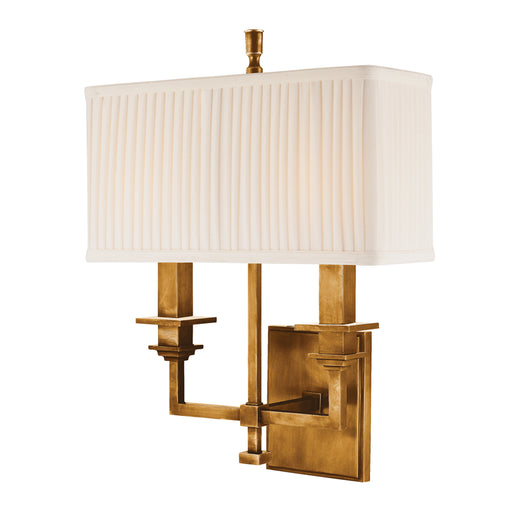 Hudson Valley - 242-AGB - Two Light Wall Sconce - Berwick - Aged Brass