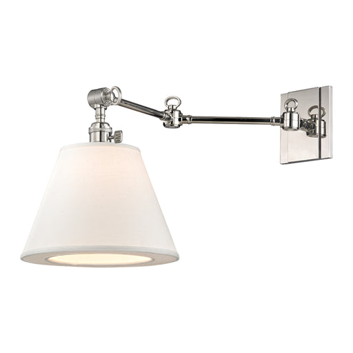 Hudson Valley - 6233-PN - One Light Swing Arm Wall Sconce - Hillsdale - Polished Nickel