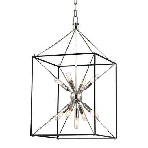 Hudson Valley - 8916-PN - Nine Light Pendant - Glendale - Polished Nickel