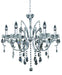 Allegri - 023854-010-FR001 - Six Light Chandelier - Catalani - Chrome