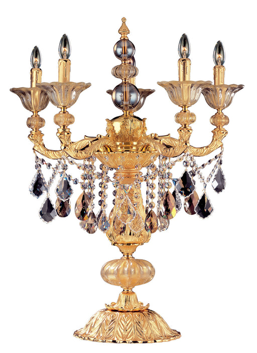 Allegri - 10495-016-FR000 - Five Light Table Lamp - Mendelssohn - Gold