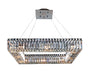 Allegri - 11711-010-FR001 - 12 Light Pendant - Quadro - Chrome
