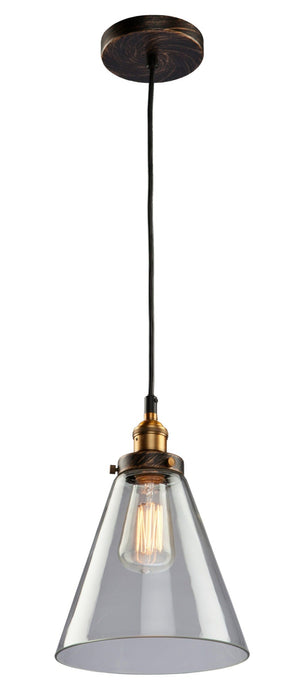 Artcraft - AC10166 - One Light Pendant - Greenwich - Bronze & Copper