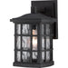 Quoizel - SNN8406K - One Light Outdoor Wall Lantern - Stonington - Mystic Black