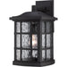 Quoizel - SNN8409K - One Light Outdoor Wall Lantern - Stonington - Mystic Black