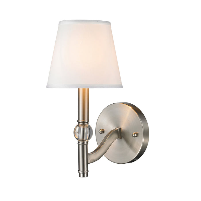 One Light Wall Sconce from the Waverly collection in Pewter finish