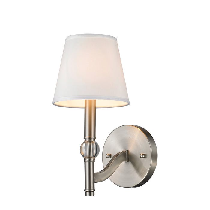 One Light Wall Sconce from the Waverly collection in Pewter finish