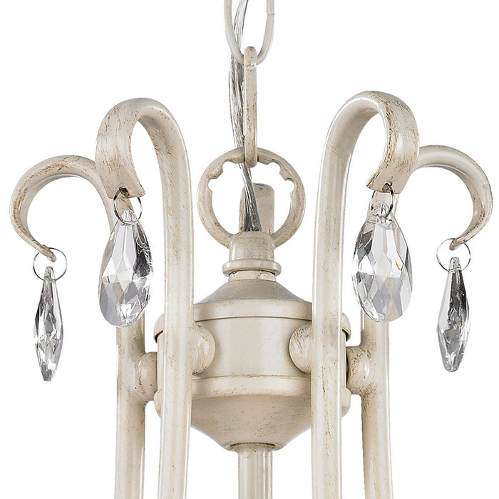 Five Light Chandelier from the Mini Victorian collection in Antique Cream, finish