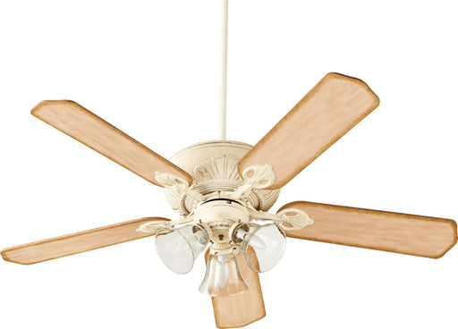 Quorum - 78525-1970 - 52``Ceiling Fan - Chateaux Uni-Pack - Persian White w/ Clear/Seeded