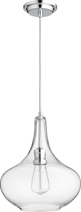 Quorum - 8004-14 - One Light Pendant - Filament - Chrome w/ Clear