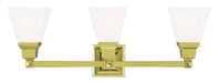Livex Lighting - 1033-02 - Three Light Bath Vanity - Mission - Polished Brass