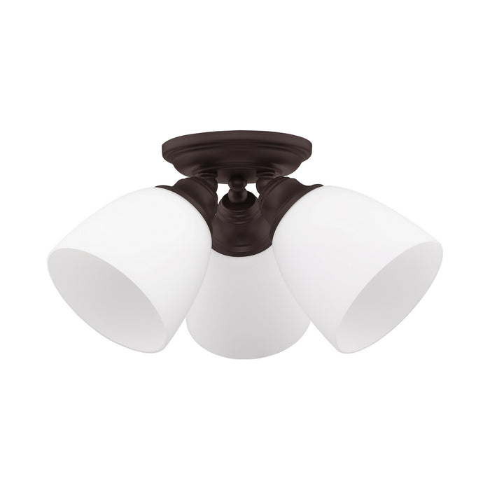 Three Light Ceiling Mount from the Somerville collection in Bronze finish
