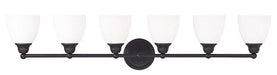 Livex Lighting - 13666-07 - Six Light Bath Vanity - Somerville - Bronze