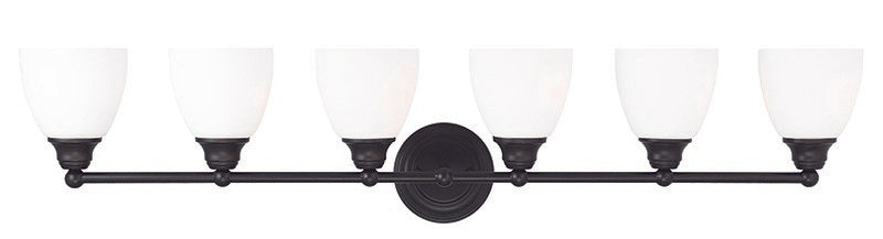 Livex Lighting - 13666-07 - Six Light Bath Vanity - Somerville - Bronze